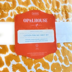 Opalhouse Queen Cotton Percale Sheet Set